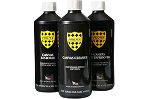 Kit limpiador y restaurador MGF TF, Protex World, para funda de vehículo, color negro, resistente al agua, 500 ml