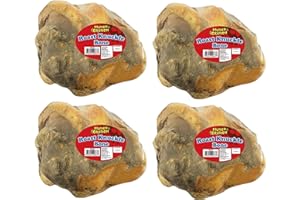 GREAT BRITISH PETS Munch & Crunch Roast Knuckle Bones for Dogs x 4 | 100% Natural Treats | Dog Chew Bones