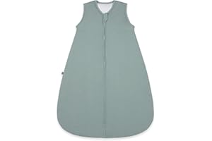 emma & noah Baby Schlafsack 2.5 TOG, Strampelsack für den Herbst und Winter in vielen Farben, Bio-Baumwolle, OEKO-TEX Zertifiziert, Schlafsack für Neugeborene (Essential Mint, 80 cm)
