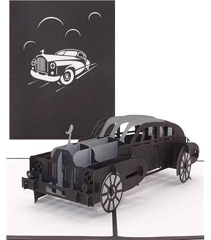 Vintage-Dampfzug 3D-Pop-Up-Karte – Handgemachte Geschenkidee Für Papa, Geburtstage & Jubiläen