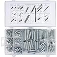WIFUN 200 Pieces Assorted Spring Set, Metalspring with Small Compression and Extension Assort Box