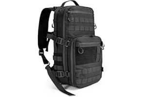 TACTICAL_GEEK ModCase B2 Ultimate EDC Mochila Táctica: 14L Alta Capacidad, Compartimento Anti-Golpes para Laptop, Impermeable, Sistema Molle, Senderismo, Camping, Traslados, Mochila de Día