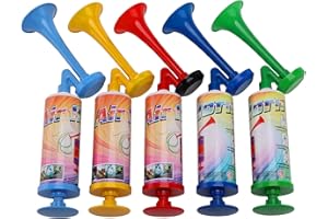 ‎FARBIN FARBIN 5Pcs Mini Air Horn Handpumpen Kinder Geräuschmacher Spielzeug Geschenk, lauter Lärm Maker ungiftige Party-Hörner für Kinder, Hand-Lufthorn für Sportereignisse Wettbewerb und Parteien