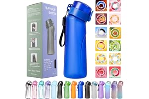 USPER Air Gourde Up, 750ML Air-up Gourd Avec 1 sul Saveur Gout Pods, Bouteille d'eau Parfumée Sans Avec Paille-0 Sugar 0 Crie et tasse d'eau (1 Gousses de Saveur)