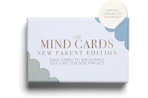 LSW London Mind Cards | New Parent Edition | 45 Cards for Daily Emotional Support | Mindfulness Exercises & Self Care for New Mums and Dads