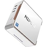 NiPoGi Mini PC Windows 11 Pro, 8 Go DDR4 128 Go SSD Intel Celeron J4125 (jusqu'à 2,7 GHz) Mini Ordinateur de Bureau