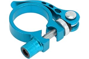 Motoforti Universal Bike Bicycle Seat Post Clamp Seatpost Collar Quick Release Aluminum Alloy