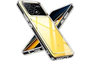 ivoler Anti-Amarillo Clara Funda para Xiaomi Poco X6 Pro 5G, [Protección Militar] Carcasa Bumper Teléfono Antigolpes Transparente Anti-Choques Silicona PC Duro Case