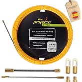 Professional cable guide 3 mm and 15 m polyester braided | For Narrow Steps, Electric Cable Grommets with Interchangeable Ter
