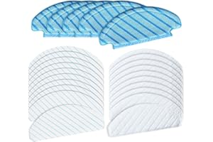 DrRobor 25 Stück Ersatz Reinigungstuch Wischtücher für Ecovacs DEEBOT OZMO T8 T8 AIVI T8 Max T8 + T9 Staubsauger Roboter