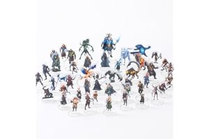 IPEAU DND Miniatures Bulk Arctique Theme Dungeons and Dragons Starter Set 2D Figurines D&D 5E Terrain Minis Kit Pathfinder Map Flat Figures TTRPG Adventures Accessoires de Table RPG Fournitures DM Joueurs-B