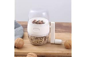 Marstey Manual Nut Chopper, Nut Grinder, Multifunctional Crusher, Nut Grinder, Multi-Function Mini Garlic Crusher, Garlic Press for Garlic, Nuts, Peanuts, Ginger, Onion
