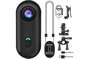 bayehngs Mini Thumb Action Camera, Wearable Small Body Camera, Portable Vlogging Camera, Hands-Free POV Camcorder for Cycling, Diving, Travel, and Outdoor Adventures