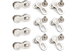 GIAK Bicycle Missing Link for 6-7-8 9 10 11 Speed Chain 10 Pairs Reusable Bike Chain Links Bicycle Chain Connector Road Mountain Bicycle