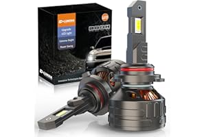 D-Lumina Bombilla 9012/HIR2 LED 2023 Future Series,120W 30000LM,kit LED de Alto Lúmenes,Blanco Frío 6500K,IP68 Impermeable y Sistema de Refrigeración Avanzado,2 Paquete