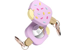 elago Etui na lody kompatybilne z brelokiem Apple AirTag, kompatybilne z etui AirTag, ochrona przed upadkiem, karabińczyk, breloczek do kluczy (psy, klucze, portfele), urządzenie śledzące nie jest