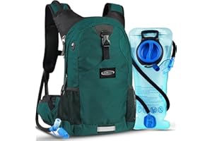 Lunidry Trinkrucksack Fahrradrucksack mit Trinkblase 2L Wasserdicht Sportrucksack, 20L Hydration Rucksack Herren Damen Outdoor Laufrucksack Tagesrucksack Wanderrucksack für Camping Ski MTB Fahrrad