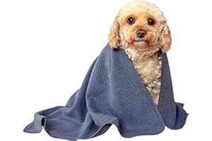 Glart 4485 Mikrofaser Hundetuch – 80×55 cm saugstarkes Handtuch zum Abtrocknen & Reinigen – weich & schonend für Fell & Pfoten – für Auto, Bad & Zuhause – designed in Germany
