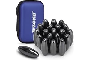 Wzone 45x15mm Imanes Fuertes, 20 Imanes Ovalados, Juguetes para los Dedos, Juguetes para el TDAH, Magnet de Descompresión Aptos para Educación, Entretenimiento