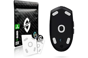 SensoryBoost FPS 2.0 Glides per Logitech G305, G304 (Confezione da 2), piedini per mouse di ricambio – profilo piatto, massima precisione, auto-lucidatura, durevole e su misura – accessori per mouse