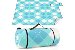 SVIPDDD Couverture Pique Nique 200x200 cm, Tapis de Plage Pliable, Couverture de Plage avec Base imperméable,couvertures de Pique-Nique idéales pour Les Pique-niques,Le Camping, Les plages