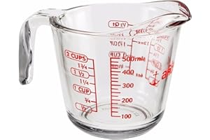 Anchor Hocking 500ml Glass Measuring Jug With Pint & Cups Measurements
