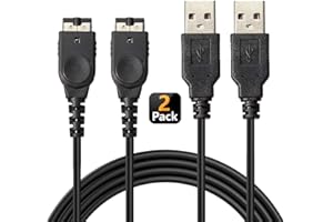 Exlene Gameboy Advance SP Lot de 2 câbles de charge GBA SP Compatible avec DS NDS GBA Game Boy Advance SP