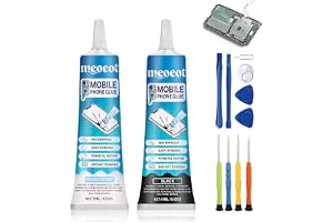 Meoeot skärmlim,Starkt -lim,Transparent Mobiltelefonlim för Skärmreparation, Multifunktionslim för reparation av mobiltelefonram, , (15 ml*2)
