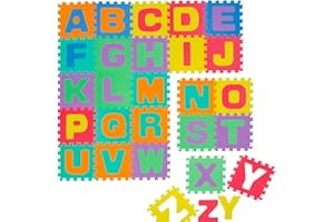 LittleTom Soft Baby Play Mat Children Foam Puzzle 26 Large Floor Tiles Alphabet