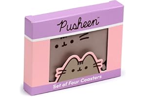 Puckator Set di 4 Sottobicchieri in Sughero - Pusheen il Gatto