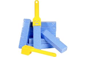 LIULIUSHUN 10 Pz Pietra Pomice per WC, Blocco Pietra Pulente Spazzole Bastone Naturale, Cleaning Block WC con 2 Maniglie per Pulizia di Piscine Bagno Cucina e Pumice Stone Cura dei Piedi