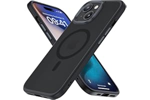 BENKS Magnetyczne etui iPhone 15 Kompatybilne z Magsafe Ochrona klasy wojskowej i przed upadkiem Półprzezroczysty matowy Odporny na wstrząsy zderzak ochronne Slim Etui do iPhone 15
