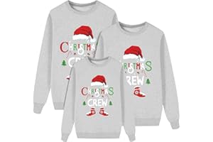 GENÉRICO Sudadera Navideñas Familiares Suéter Familia Invierno Jersey Navideño Familiar Manga Larga Pullover Mujer Hombre Niño Niña Chica Chico Christmas Jumper Blusas Cuello Redondo Navideñas Familiares#1