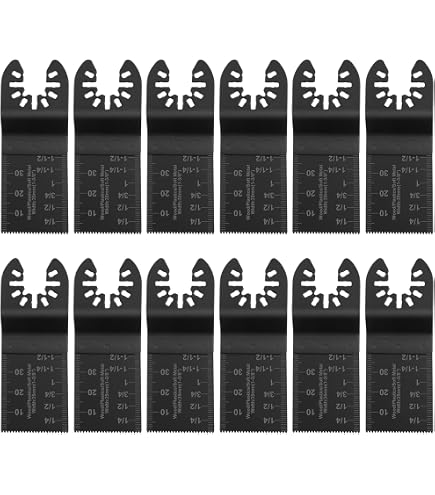Tysun 55-Piece Oscillating Saw Blades Kit – Universal Multi-Tool Blades For Wood, Metal & Plastic – Fits Porter Cable, Fein, Bosch, Makita, Milwaukee & More