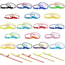 Set Da 30 Braccialetti Con Zip In Colori Misti - Giocattoli - copertina