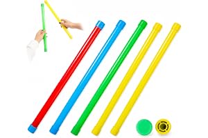 Sonostacle 5 stycken Groan Tube Noise Maker, Party Buller Maker | ABS Sound Squeeze Stick, 40 cm rör magiskt ljud, prank enhet för trick skämt skämt slumpmässig färg