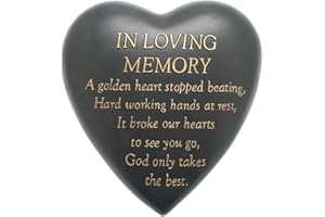 Thoughts of you In Loving Memory Heart Shaped Remembrance Graveside Memorial Ornament