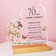 Portachiavi Personalizzato Con Incisione – Regalo Originale Per Compleanno 13 16 18 21 30 40 50 60 70 Anni – Perfetto Per Mamma, Papà, Amici, Zii, Nonni – Confezione Regalo Inclusa - 5
