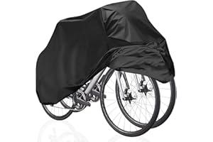 RENIMOVE Funda 2 bicicletas impermeable universal resistente al agua rayos UV polvo material PEVA de Alta Durabilidad 240x140 cm funda bicicleta exterior 2 bicis