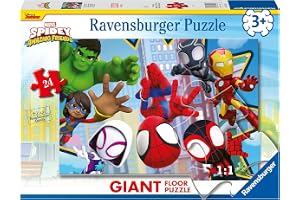 Ravensburger Marvel Spiderman Spidey & His Amazing Friends 24 Piece Giant Floor Jigsaw Puzzle för barn Ålder 3 år upp