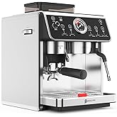 Bridge Pro Bean-to-Cup Semi-Professional Espresso Coffee Machine – Double Boiler System, Dual Water Pump, Milk Froth, Easy Co