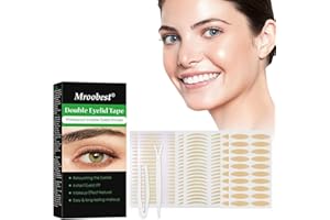 TRUUME 240 Stück Schlupflider Stripes, Schlupflider Tapes, Augenlid Stripes, Augenlidklebeband, Double-Sided Eyelid Tapes, Unsichtbares Doppelte Augenlid Stripes, mit Gabelstangen Pinzette