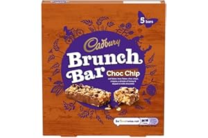 Cadbury Brunch Paquet de 5 barres de pépites de chocolat 5 unité (Paquet de 1)