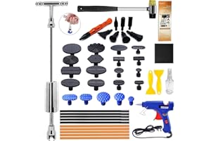 Manelord Auto Body Dent Puller - Dent Repair kit with Slide Hammer T bar Dent Puller for Car Body Hail Dent Removal Paintless Dent repair Automobile Body Repair