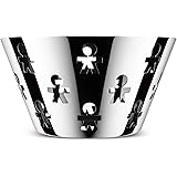 Alessi Girotondo AKK05 Fruttiera di Design con Decoro Traforato, Acciaio Inox 18/10, Lucido