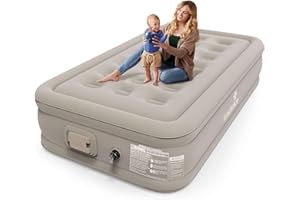 Luxchoice Cama de Aire para 1 Personas Colchón de Aire Autoinflable con Bomba PortáTil y Antidesgaste y Antiruido Tejido de Primera Calidad Colchón Inflable para Camping O Uso DoméStico