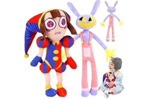HBSFBH The Amazing Digital Circus Plush, Pomni Plushies Toy, Circus Joker Plush Toy, Digital Circus Plush, Muñeco De Peluche De Payaso, Linda Figura de Peluche Pomni, para Amantes De La Animación