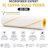 Microfiber Expert Saten İ&ccedil; Cephe Yedek Rulo 25 Cm | Yedek Rulo, İ&ccedil; Cephe, 25 cm Genişlik, Tavan Boyama Uyumlu, Pratik Set