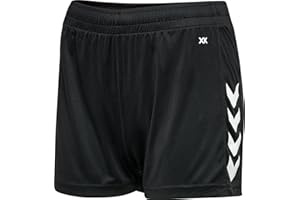 hummel Core XK Poly Sport Shorts Damen - Kurze Sporthose oder Laufshorts mit Verstellbarem Kordelzug im Bund - Atmungsaktiv & Schnelltrocknend - aus 100% Polyester