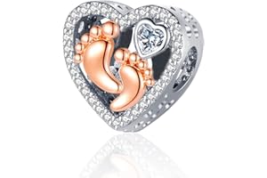 RMMY Cute Animals Ciondolo con in Argento Sterling 925 Charm Bead con Pendente con Compatibile con Europei Bracciale Collane da Donna